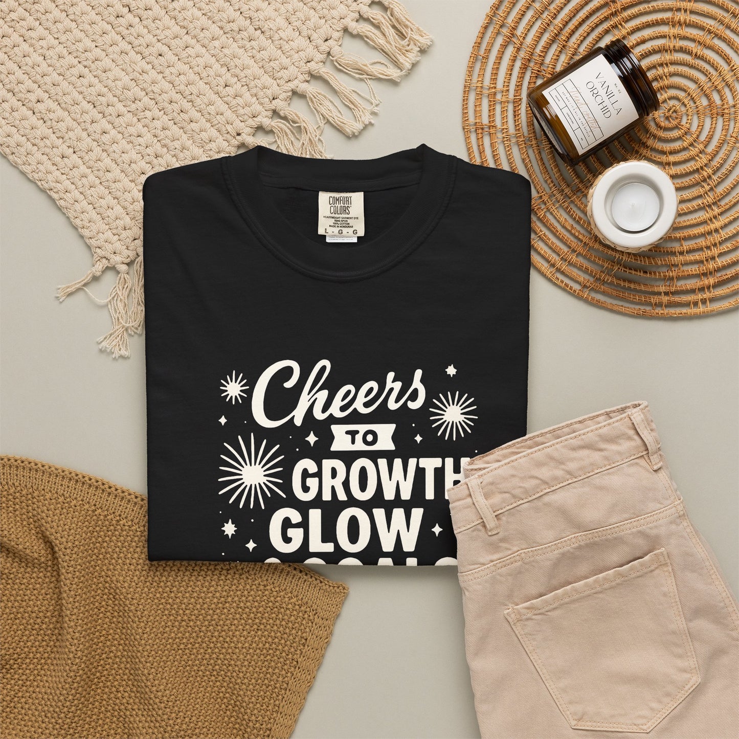Cheers to Growth, Glow & Goals - T-Shirt