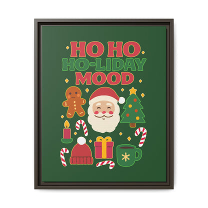 Ho Ho Ho-liday Mood - Framed Canvas