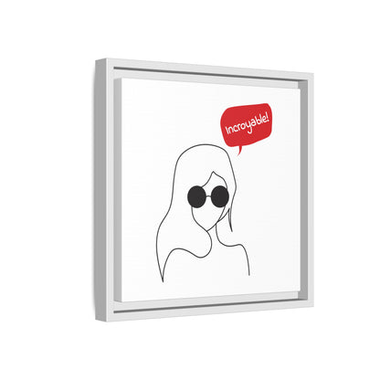Incroyable Chic Girl - Framed Canvas