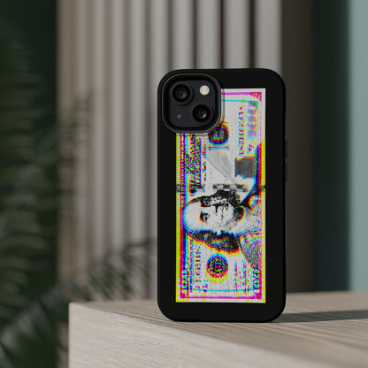 100 Dollars Bill - Neon Color Explosion - Magnetic Phone Case