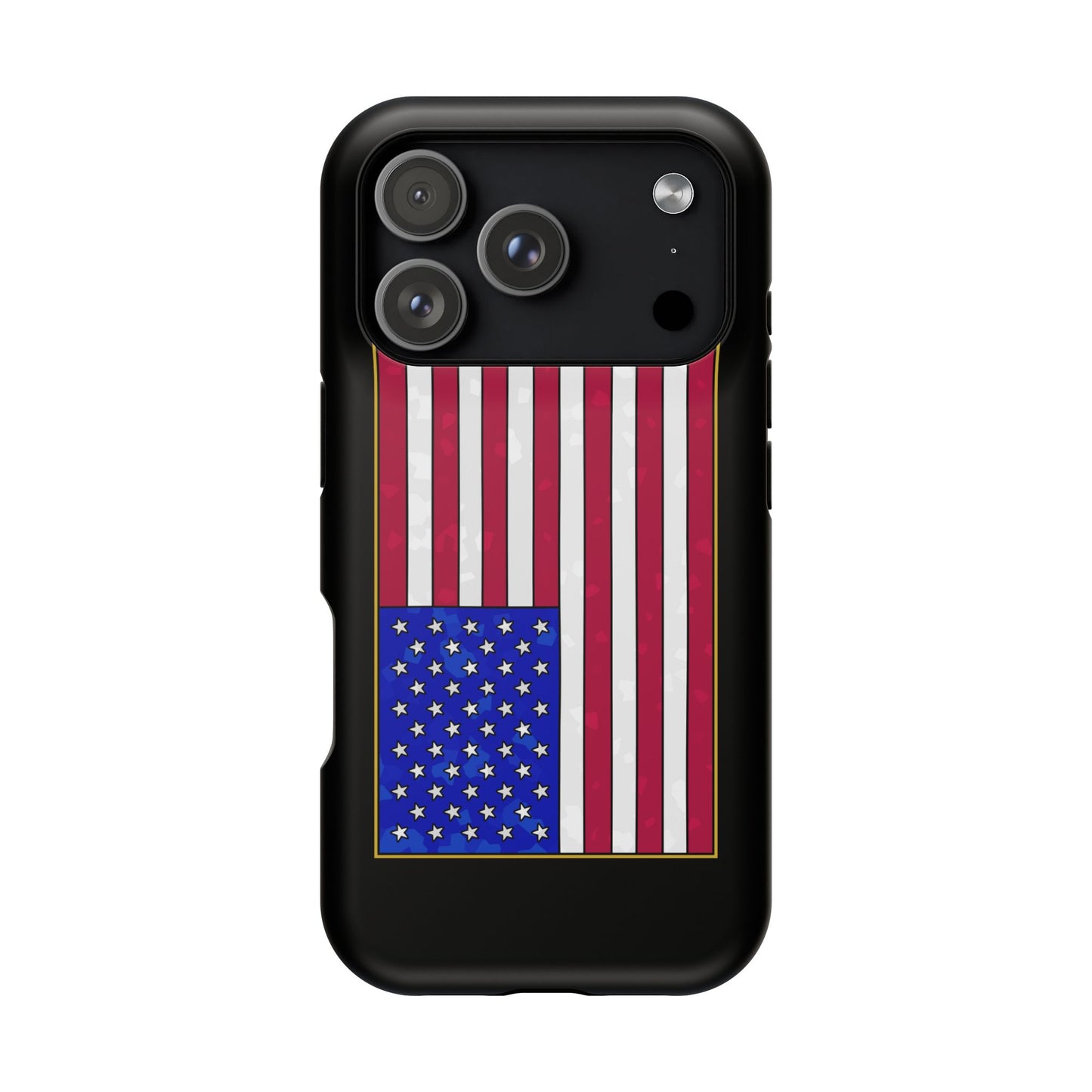 New Glory American Flag (Gold Edge Edition) - Magnetic Phone Case