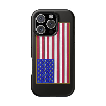 New Glory American Flag (Gold Edge Edition) - Magnetic Phone Case