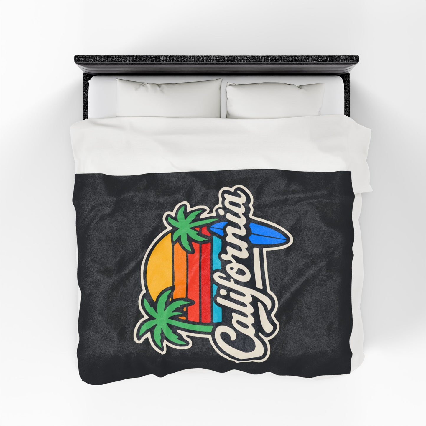 California Surf Vibes - Plush Blanket