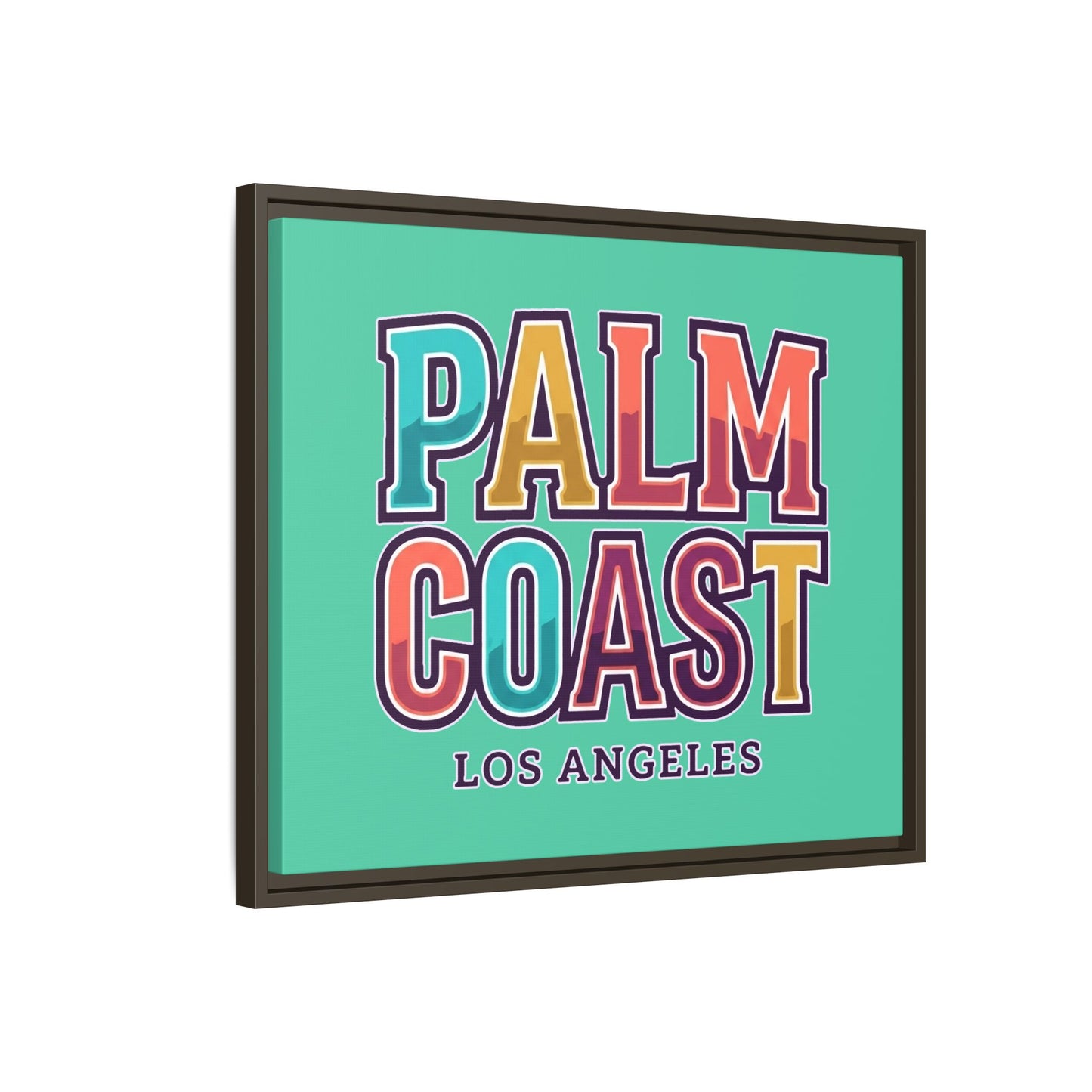 Palm Coast - Los Angeles - Framed Canvas