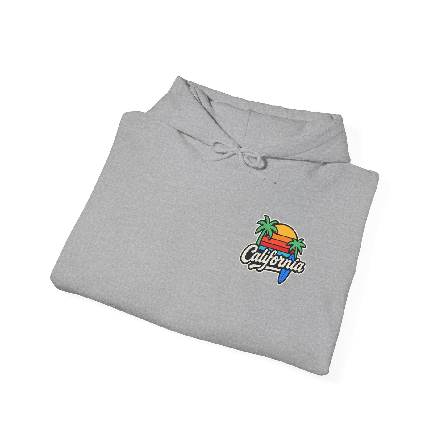 California Vibes Unisex Heavy Blend Hooded Sweatshirt - Cozy Beachwear, Summer Gift, Chill Fashion, Surf Style, Casual Layer