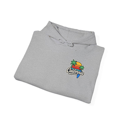 California Vibes Unisex Heavy Blend Hooded Sweatshirt - Cozy Beachwear, Summer Gift, Chill Fashion, Surf Style, Casual Layer