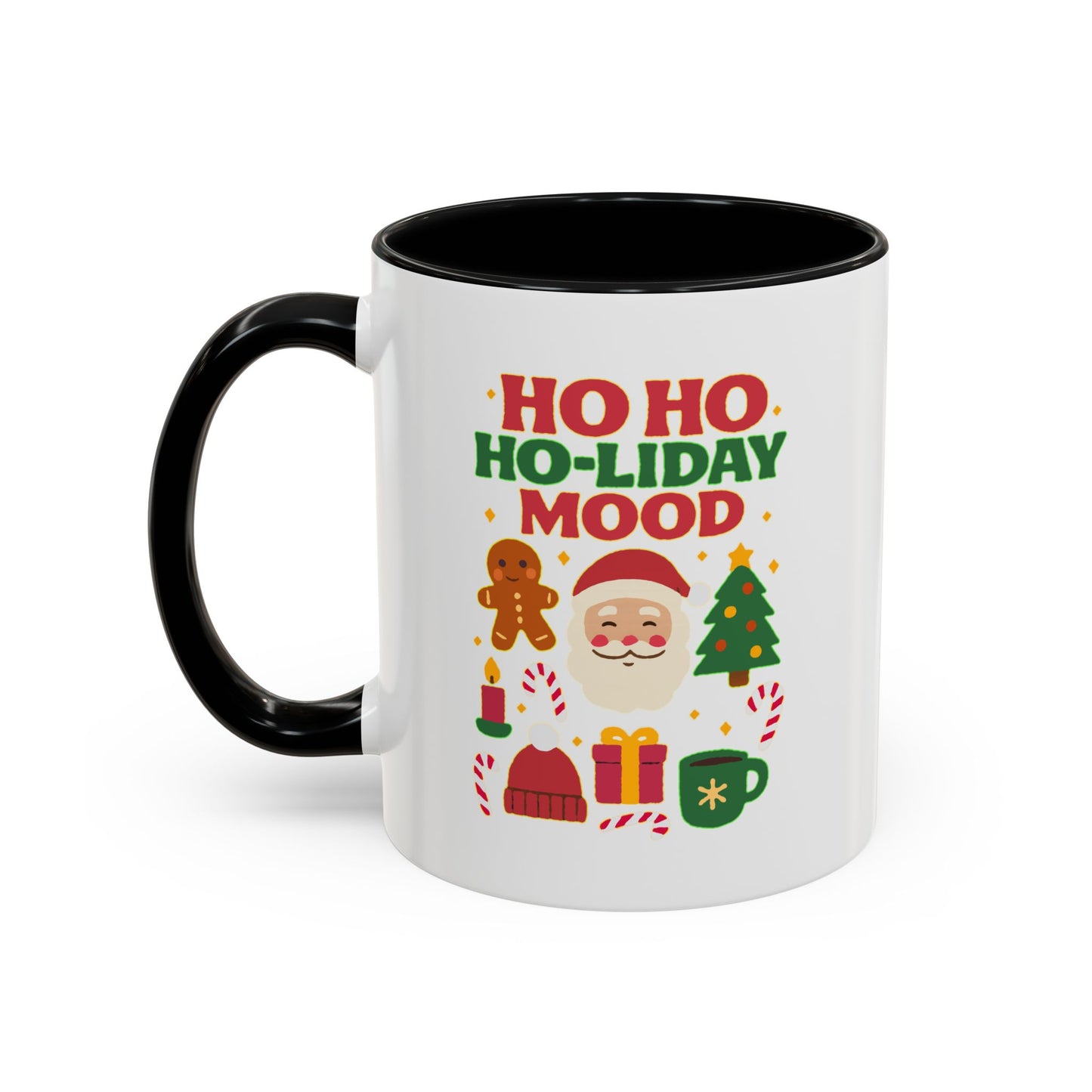 Ho Ho Ho-liday Mood - Color Accent Mug