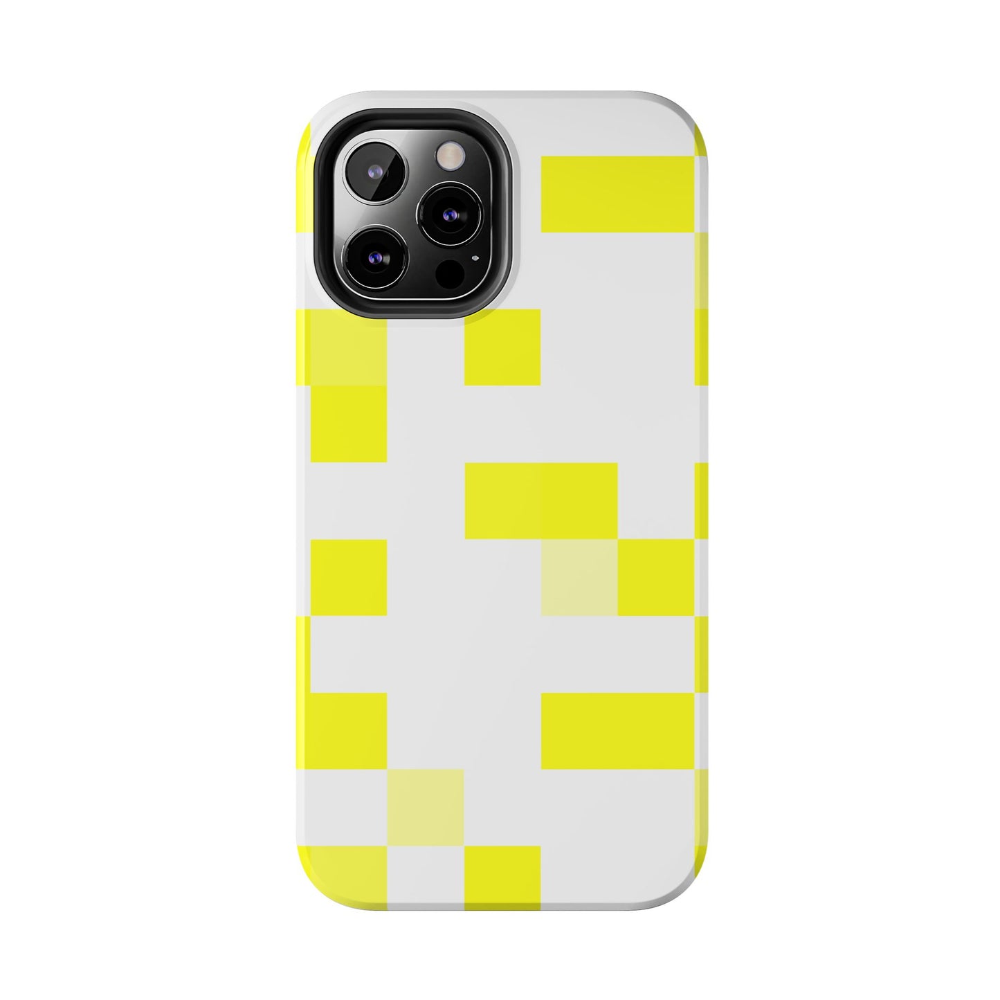 Yellow Pixel Grid -  Phone Case