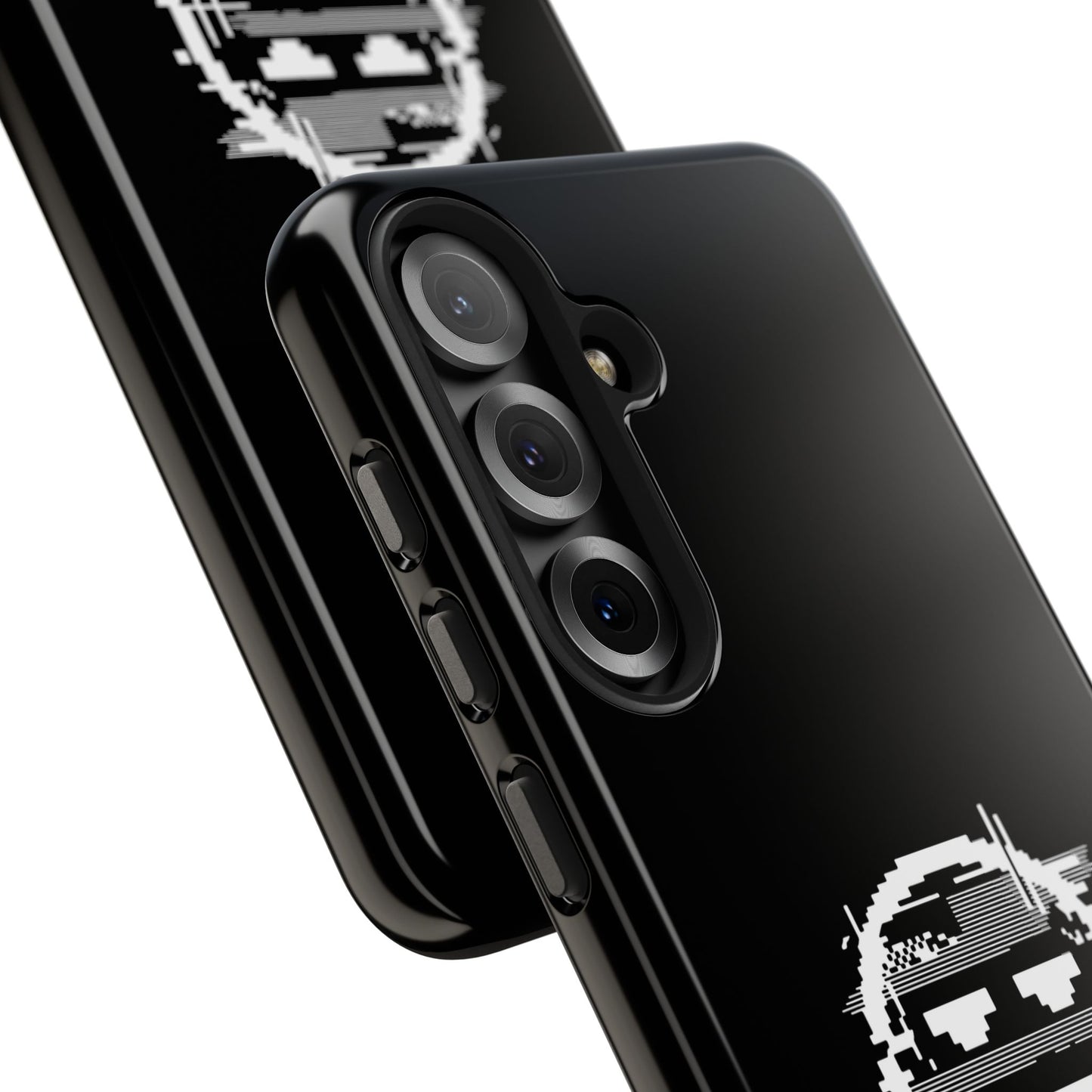 I’m Fine Glitched Smiley - Phone Case