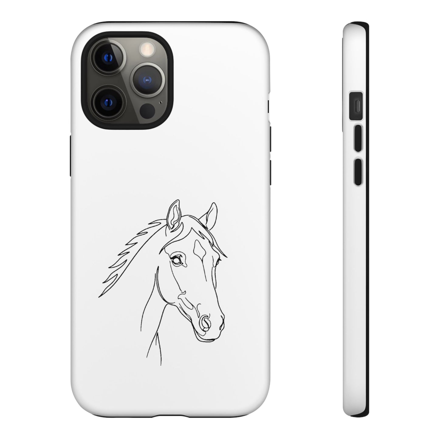 Horse Portrait Sketch - Tough Phone Case