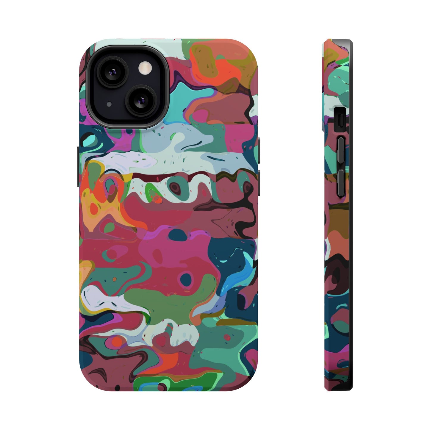 Colorful Abstract Marble - Magnetic Phone Case