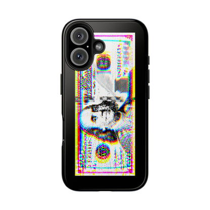 100 Dollars Bill - Neon Color Explosion - Phone Case