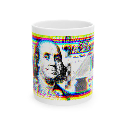 100 Dollars Bill - Neon Color Explosion - Mug