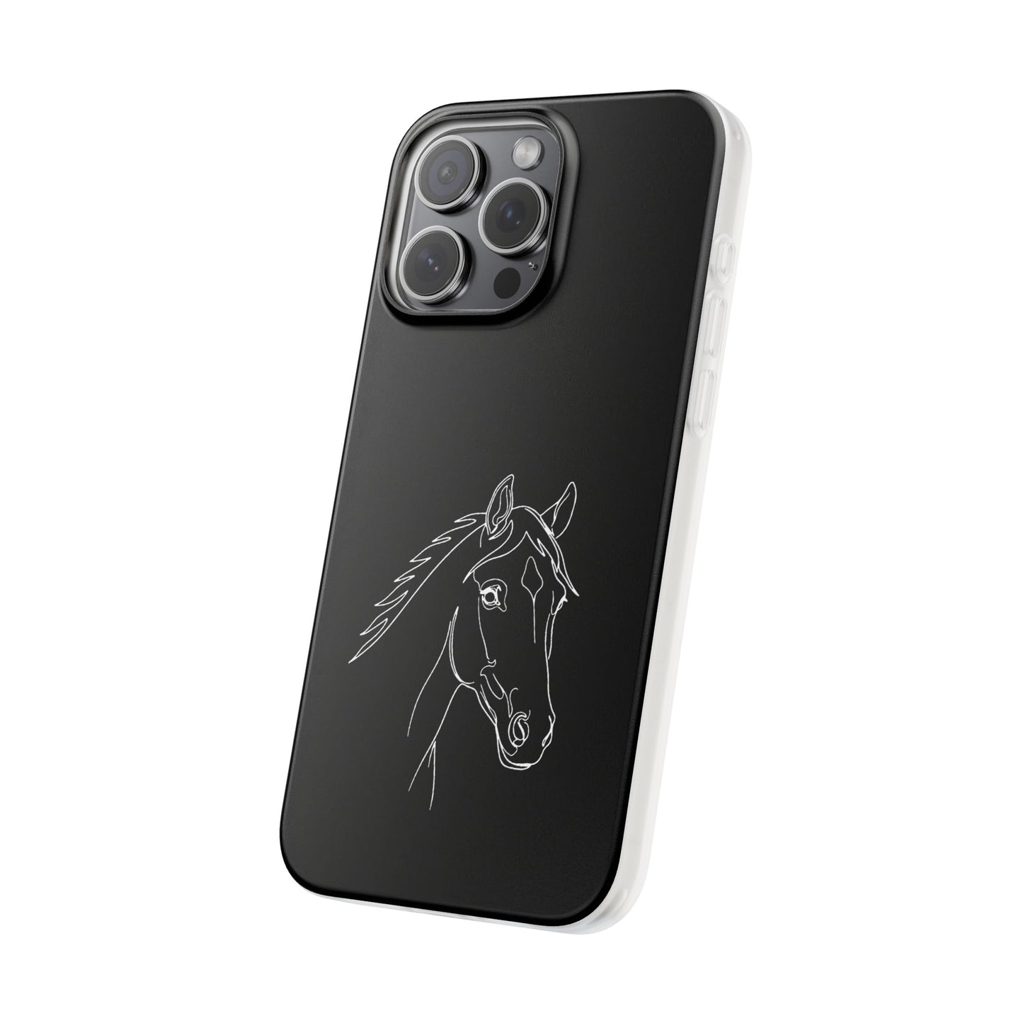 Horse Portrait Sketch - Flexi Phone Case