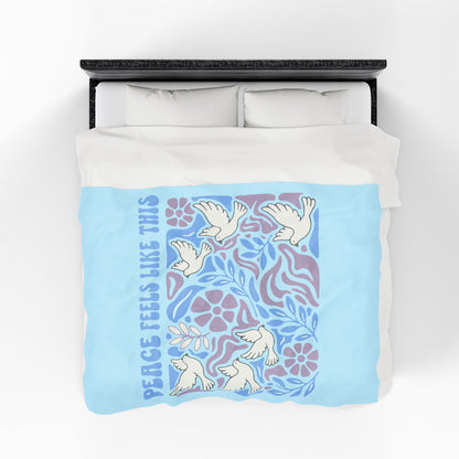 Peace Feels Like This - Plush Blanket