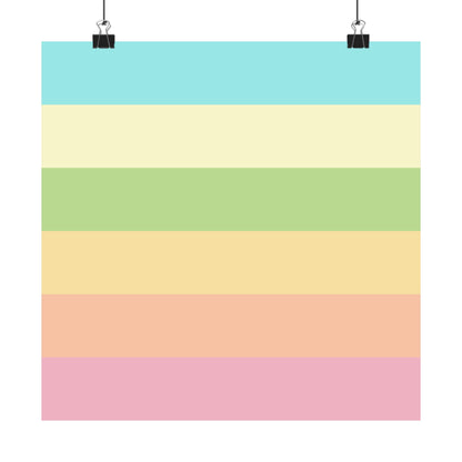 Pastel Stripes - Poster