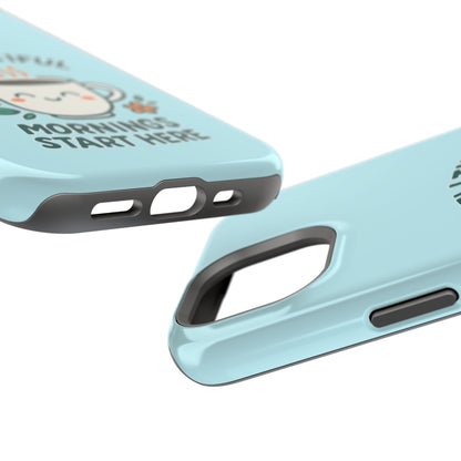 Brew-tiful Mornings Start Here - Magnetic Phone Case