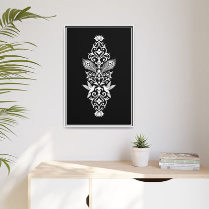 Hummingbird Soulmates - Framed Canvas