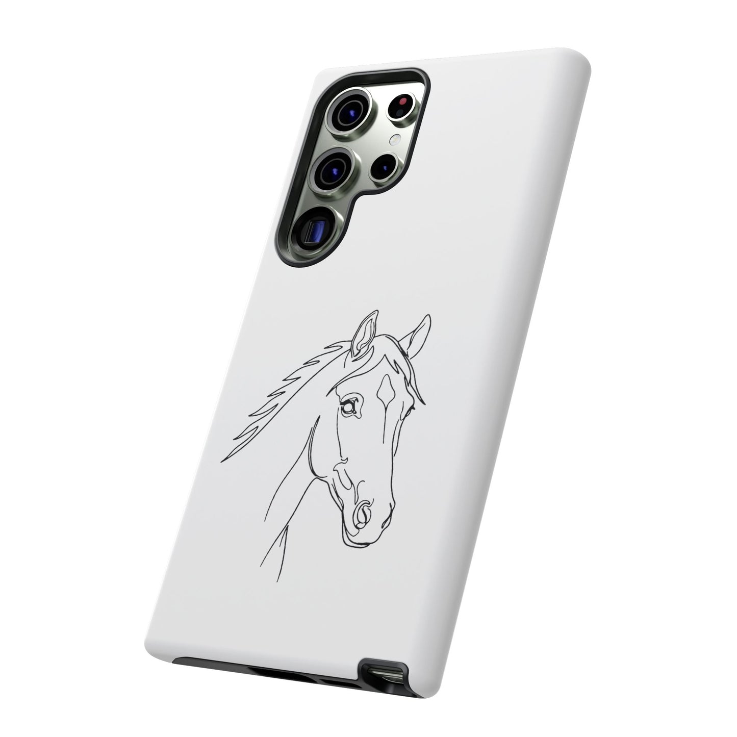 Horse Portrait Sketch - Tough Phone Case