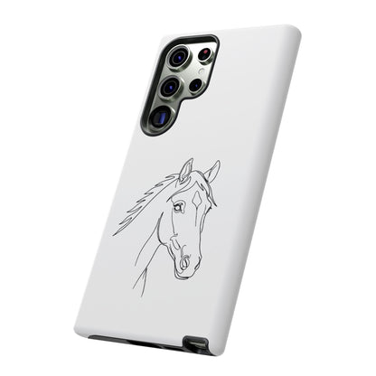 Horse Portrait Sketch - Tough Phone Case