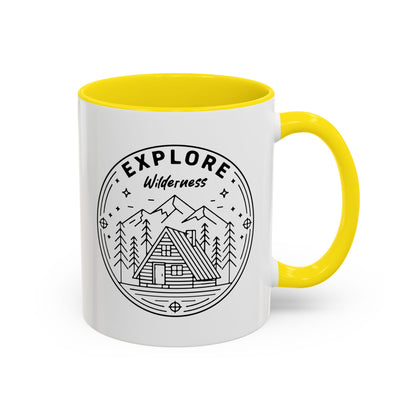 Explore Wilderness - Color Accent Mug