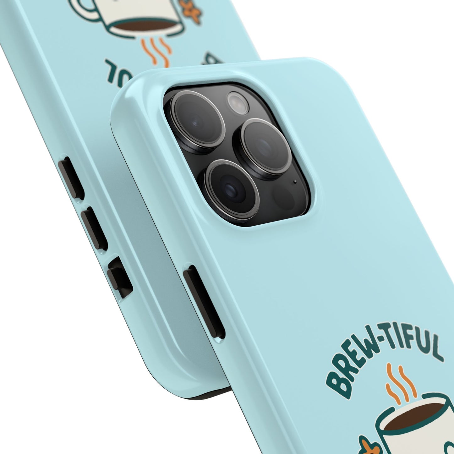 Brew-tiful Mornings Start Here - Phone Case