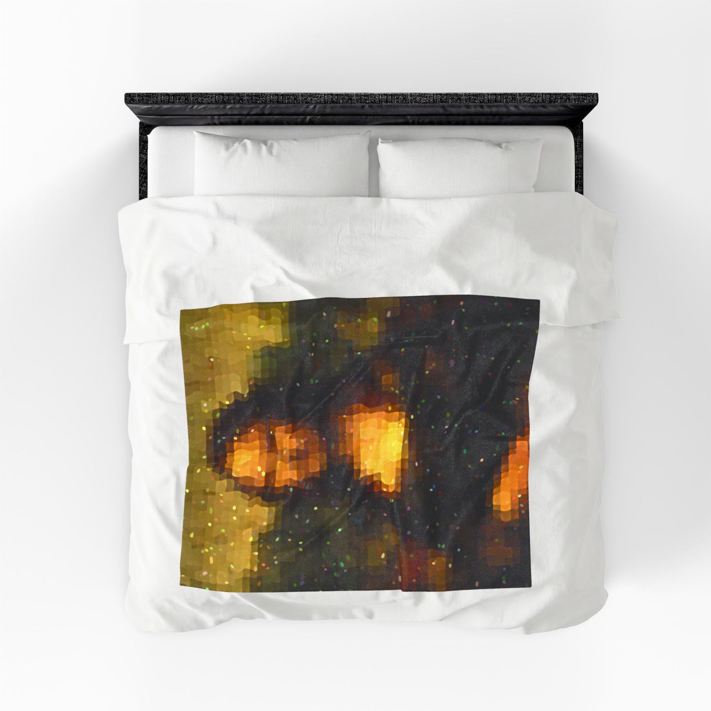 Pixel Muse — Silent Smile - Plush Blanket