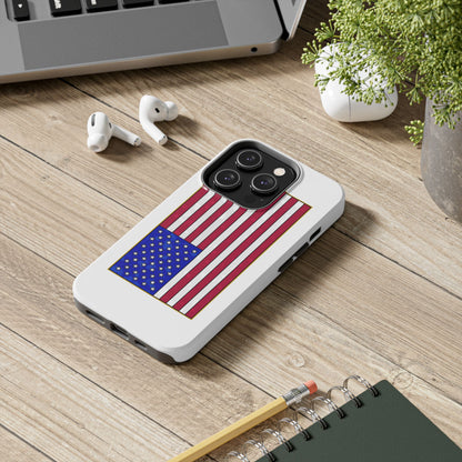 New Glory American Flag (Gold Edge Edition) - Phone Case