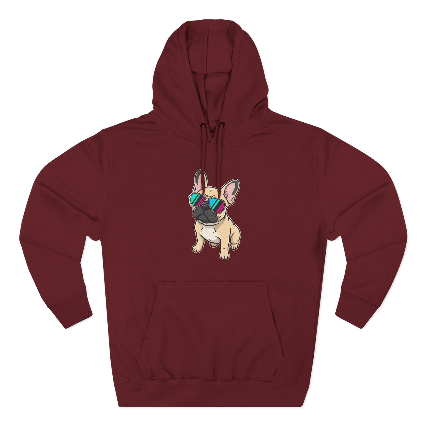 French Bulldog with Sunglasses - Hoodie
