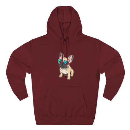 French Bulldog with Sunglasses - Hoodie