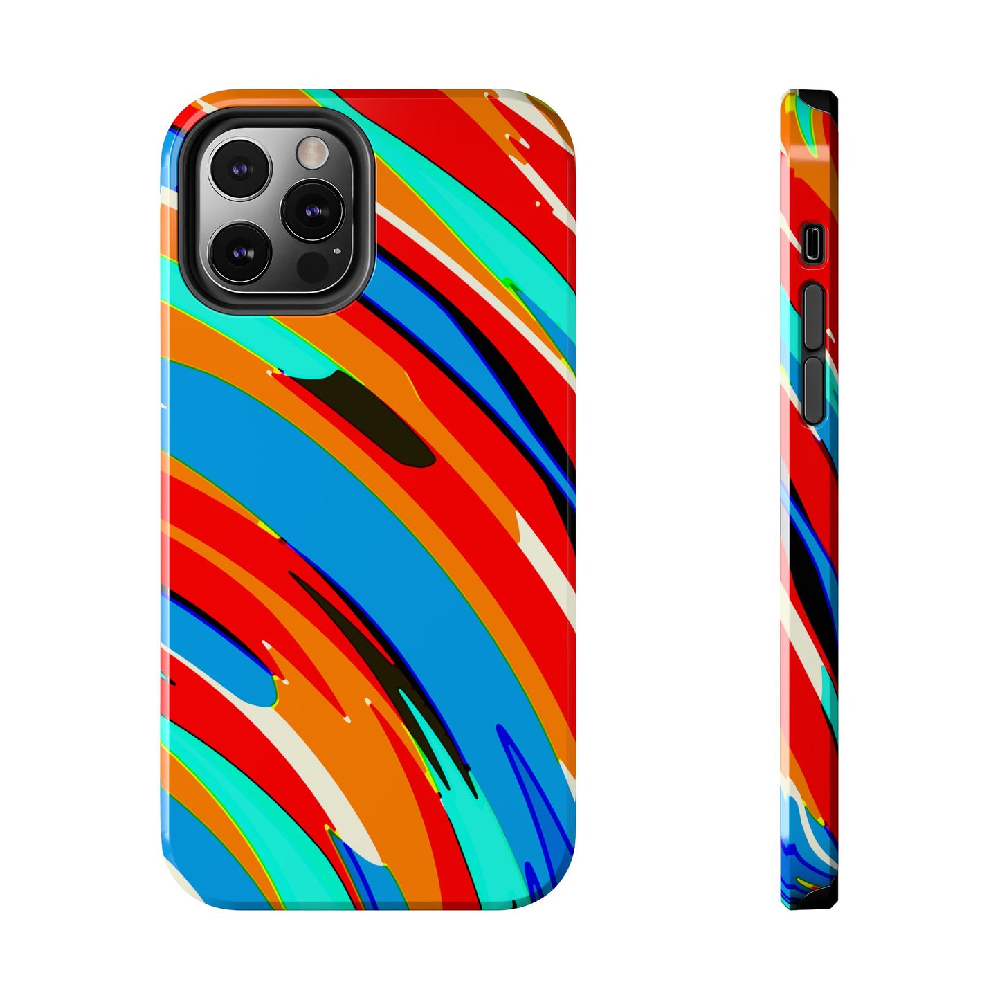 Abstract Rainbow Swirl Arc - Phone Case