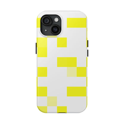 Yellow Pixel Grid -  Phone Case