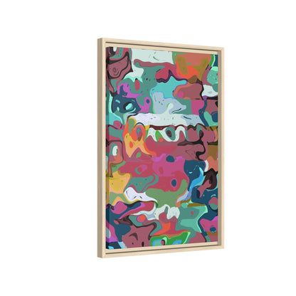 Colorful Abstract Marble - Framed Canvas