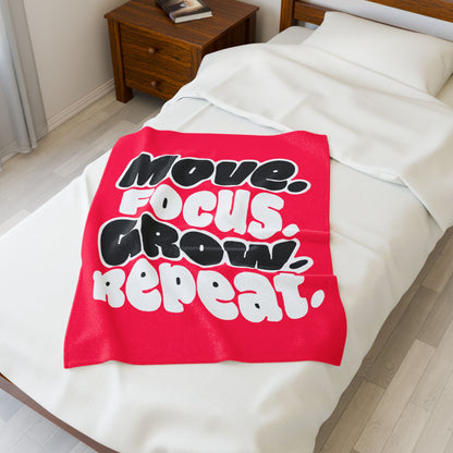 Move. Focus. Grow. Repeat. - Blanket
