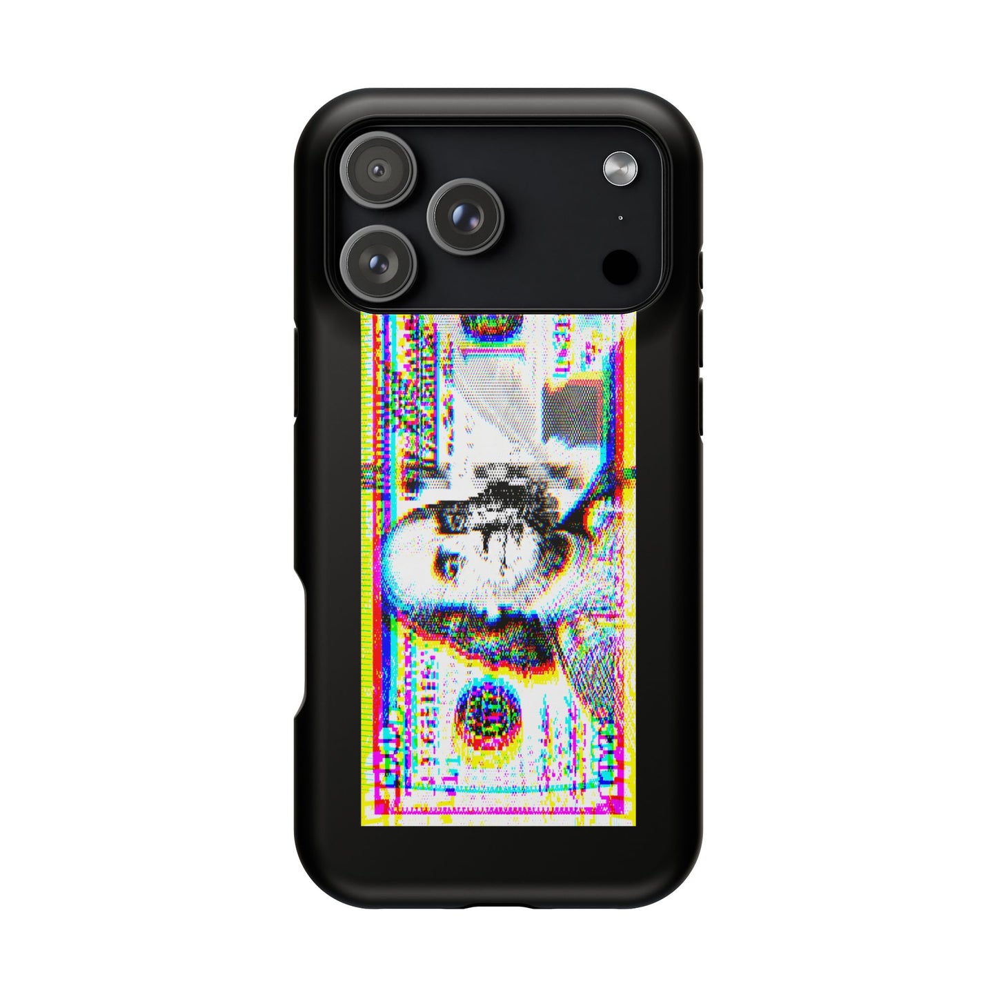 100 Dollars Bill - Neon Color Explosion - Magnetic Phone Case