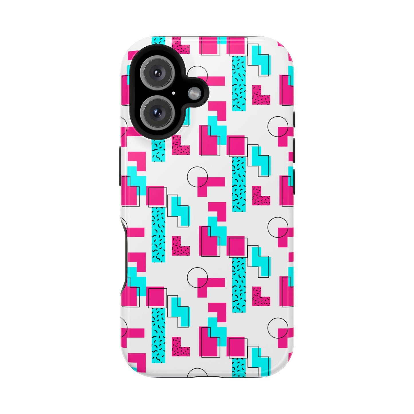 Retro Geometric Vibes - Magnetic Phone Case