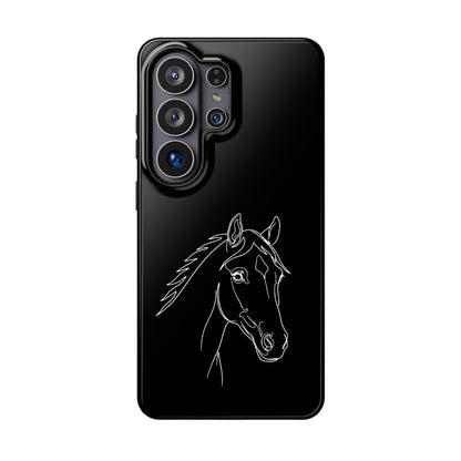 Horse Portrait Sketch - Magnetic Phone Case
