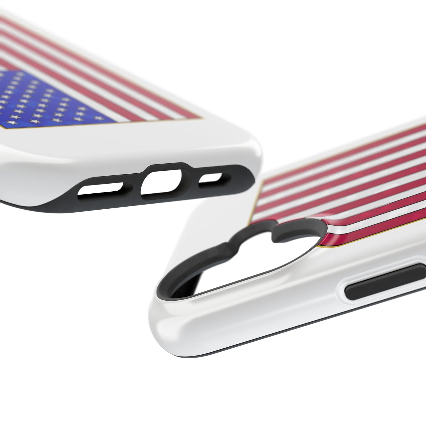 New Glory American Flag (Gold Edge Edition) - Magnetic Phone Case