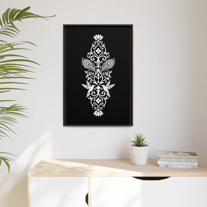 Hummingbird Soulmates - Framed Canvas