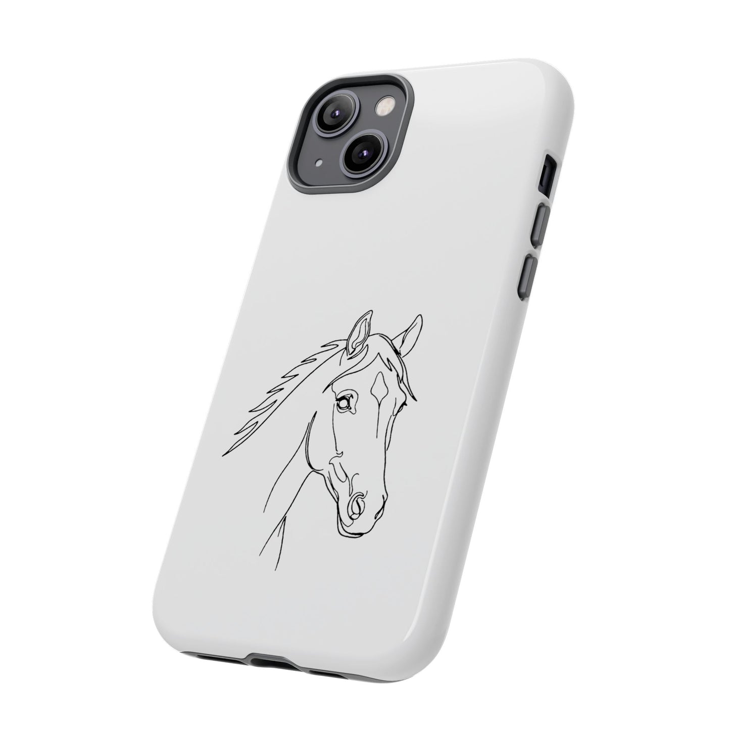 Horse Portrait Sketch - Tough Phone Case