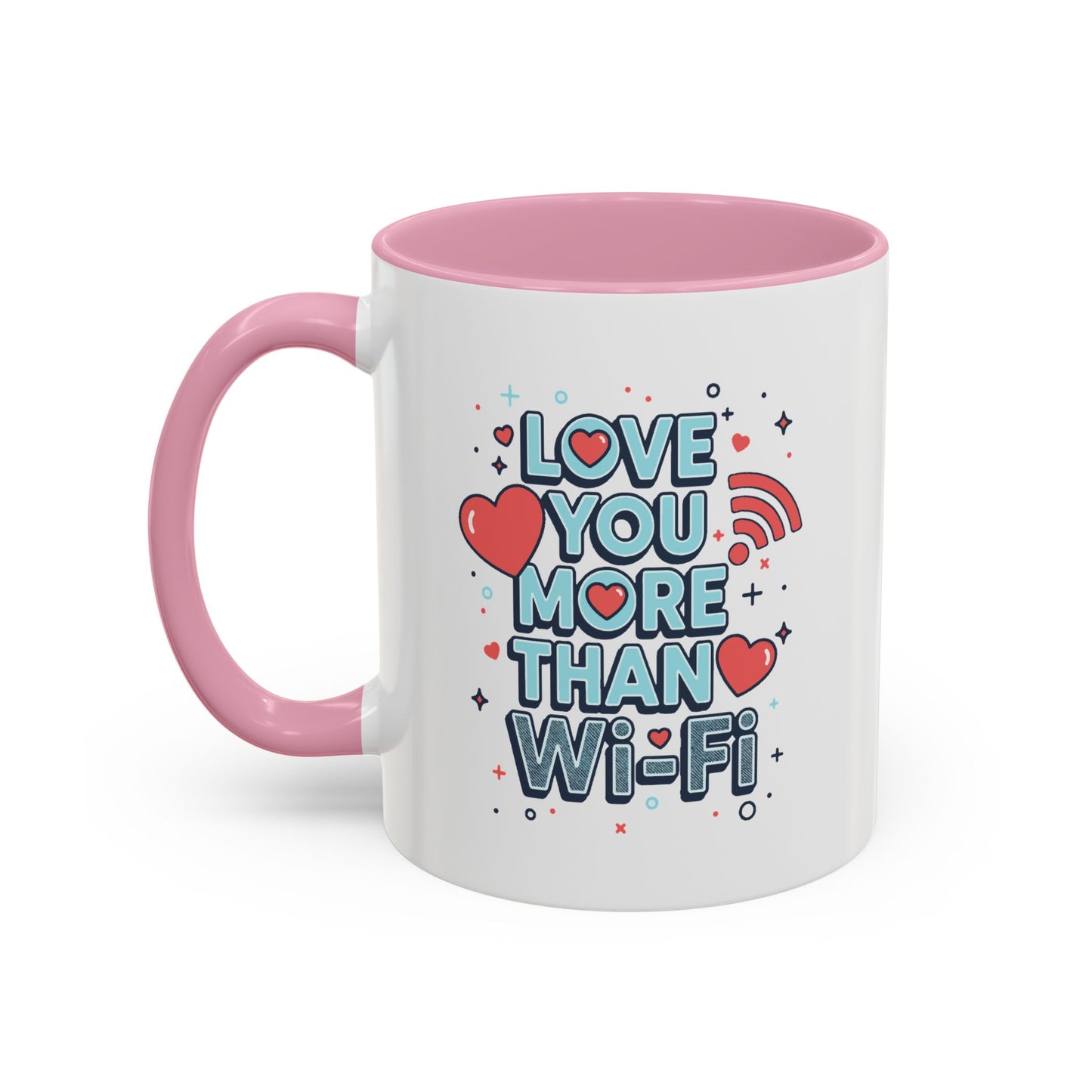 Love You More Than Wi‑Fi - Colorful Mug