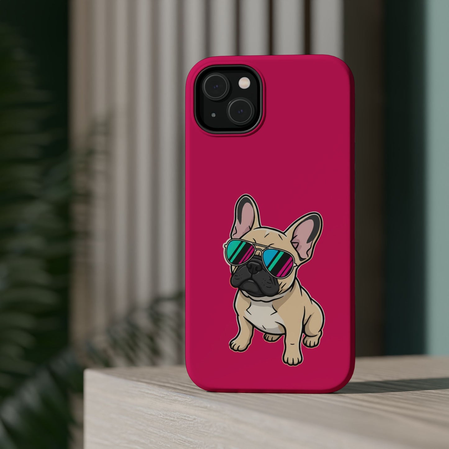 French Bulldog with Sunglasses - Magnetic Phone Case