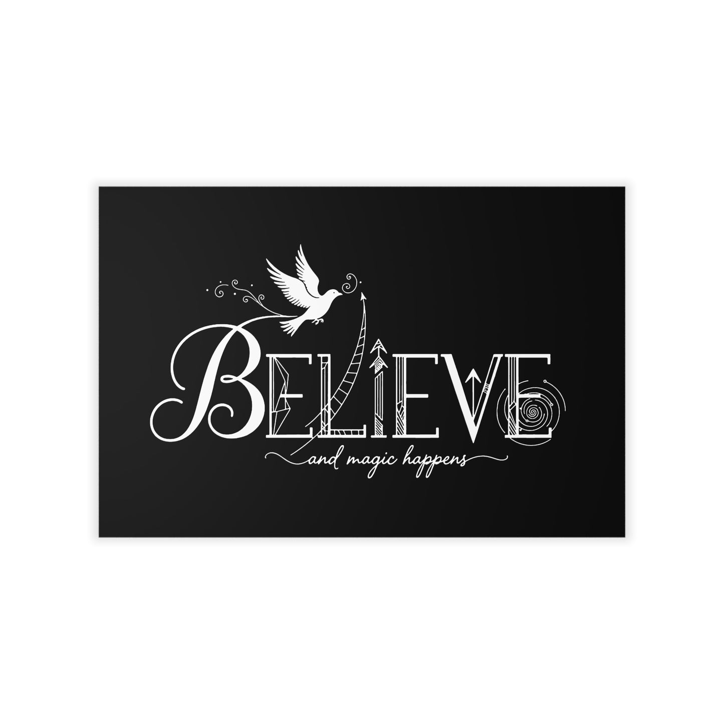 Believe and Magic Happens - Wall Decal