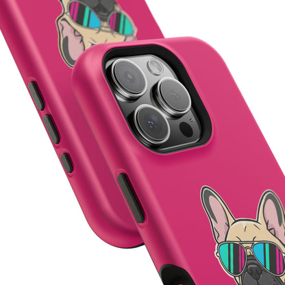 French Bulldog with Sunglasses - Magnetic Phone Case