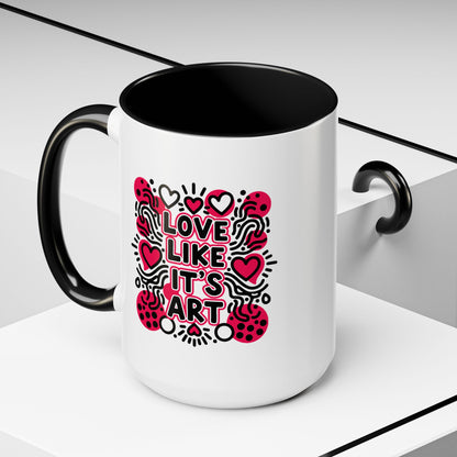 Love Like It’s Art - Color Accent Mug