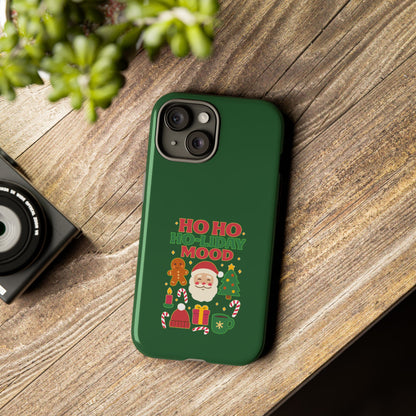 Christmas Phone Case, Ho Ho Ho-liday Mood, Festive Phone Cover, Santa Christmas Accessory, Holiday Gift, Winter Vibes