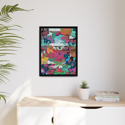 Colorful Abstract Marble - Framed Canvas