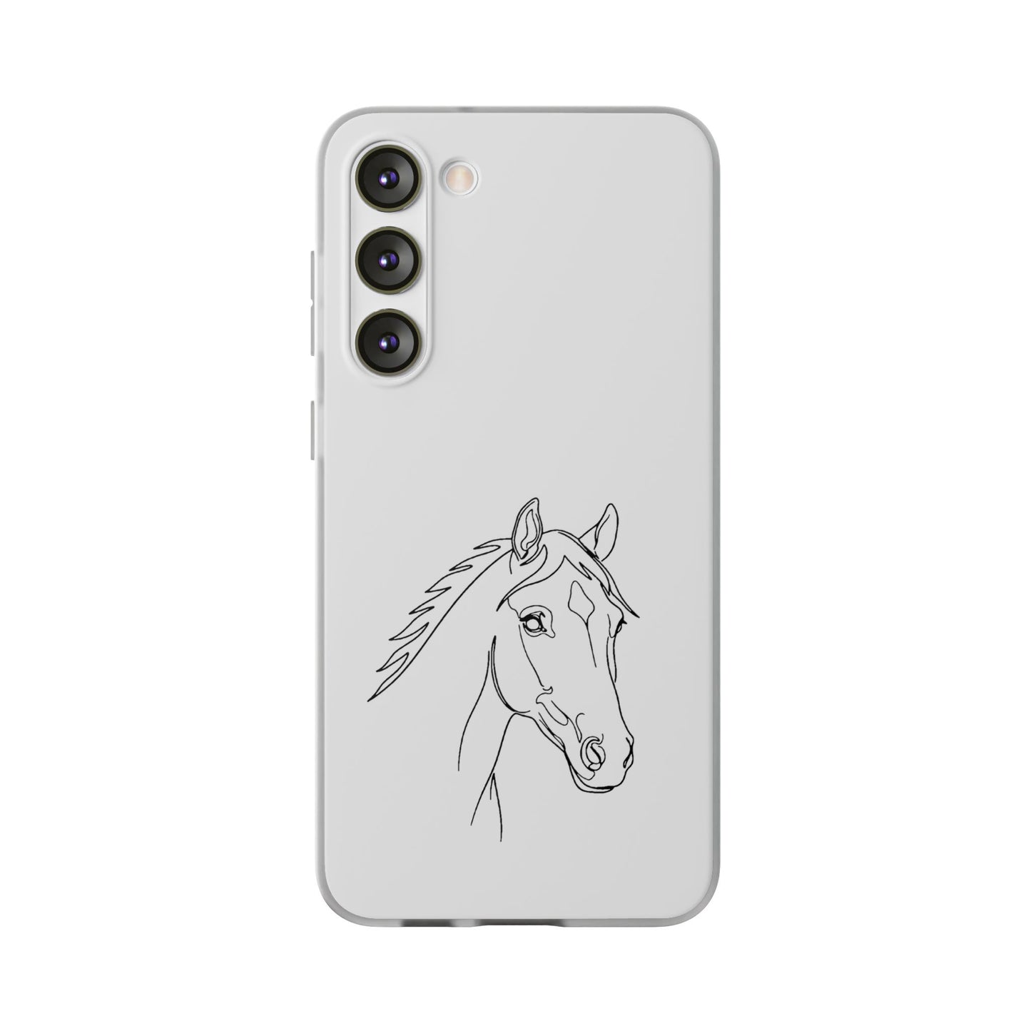 Horse Portrait Sketch - Flexi Phone Case