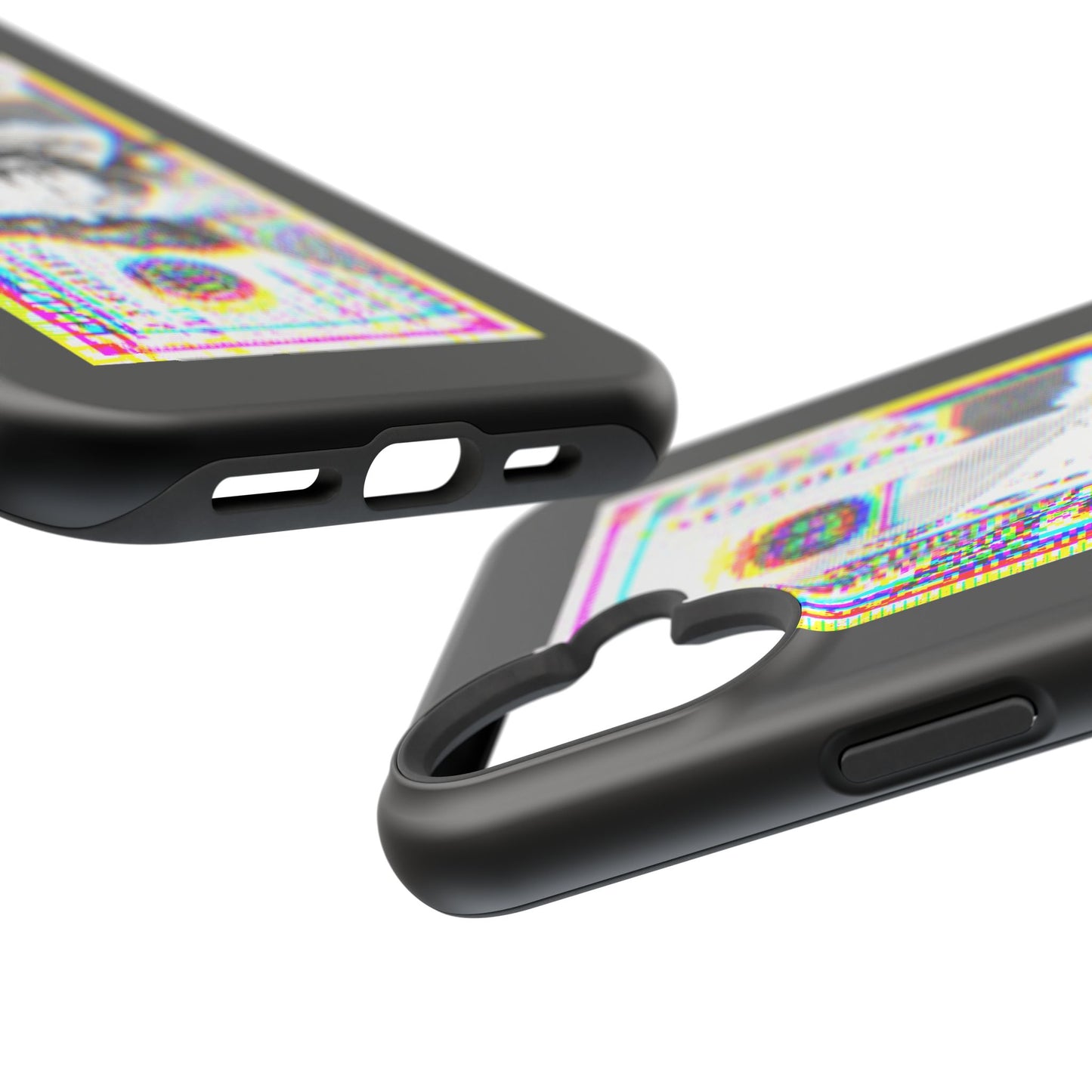 100 Dollars Bill - Neon Color Explosion - Magnetic Phone Case