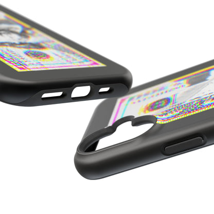 100 Dollars Bill - Neon Color Explosion - Magnetic Phone Case